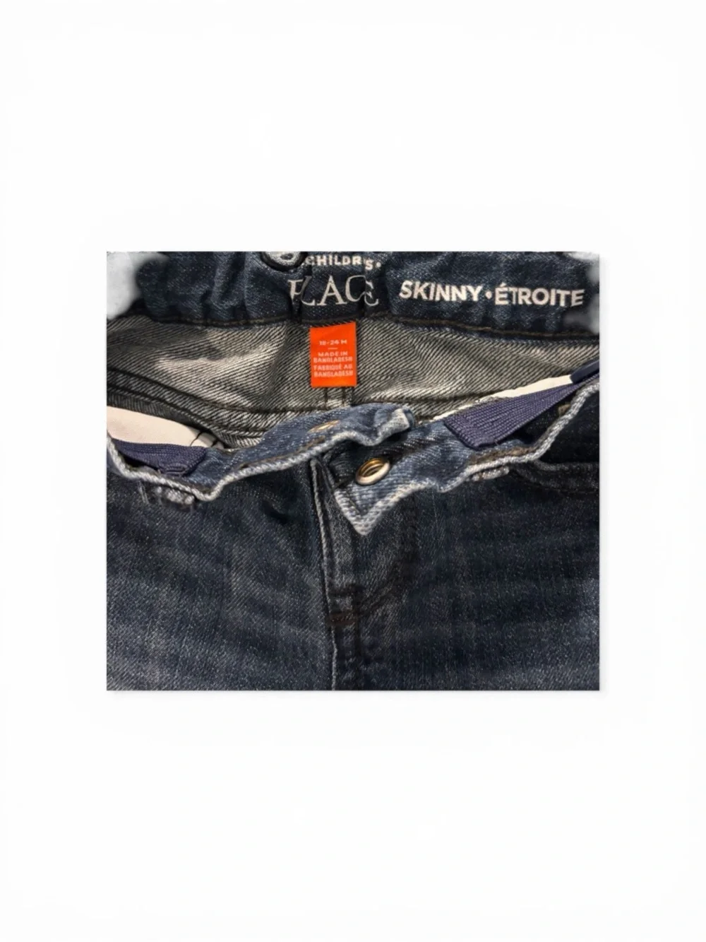 The Children's Place Toddler Boy 18-24M Denim Jeans - Medium Blue & Dark Blue